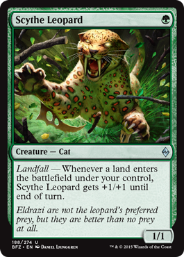 Scythe Leopard (Battle for Zendikar) Medium Play