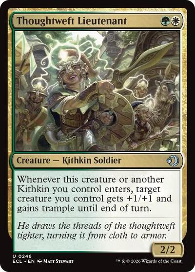 Thoughtweft Lieutenant (Lorwyn Eclipsed) Light Play