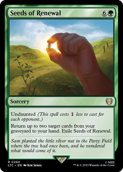 Seeds of Renewal (Commander: The Lord of the Rings: Tales of Middle-earth) Light Play