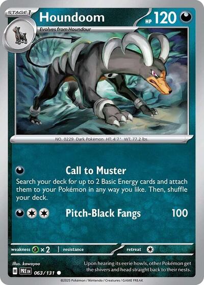 Houndoom (SV: Prismatic Evolutions) Light Play