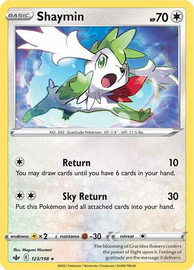 Shaymin (SWSH06: Chilling Reign) Medium Play Holofoil
