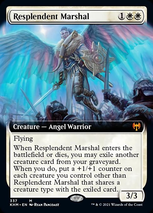 Resplendent Marshal (Extended Art) (Kaldheim) Light Play Foil