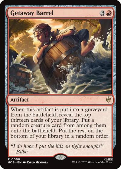 Getaway Barrel (The Hobbit) Light Play Foil