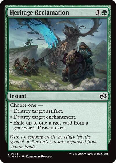 Heritage Reclamation (Tarkir: Dragonstorm) Light Play Foil