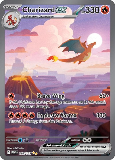 Charizard ex - 199 (Scarlet and Violet: 151) Near Mint Holofoil