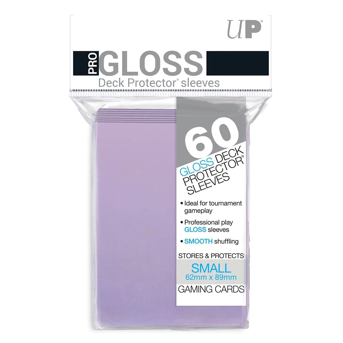 Ultra Pro - 60ct Pro-Gloss Lilac Standard Deck Protector Sleeves (New Packaging)