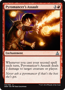 Pyromancer's Assault (Oath of the Gatewatch) Light Play Foil