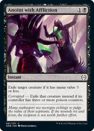 Anoint with Affliction (Phyrexia: All Will Be One) Light Play