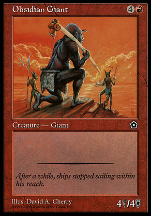 Obsidian Giant (Portal Second Age) Medium Play
