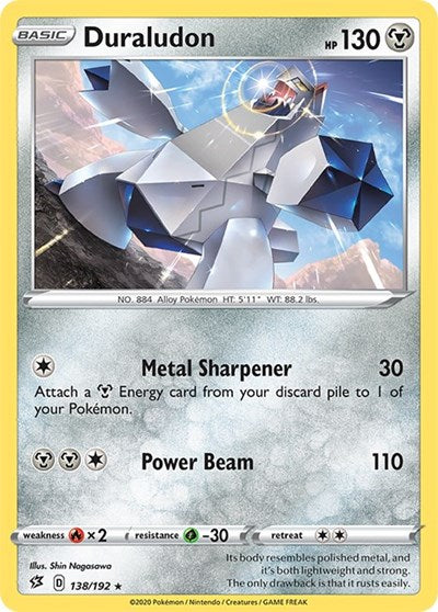 Duraludon (SWSH02: Rebel Clash) Light Play Reverse Holofoil