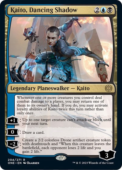Kaito, Dancing Shadow (Phyrexia: All Will Be One) Light Play Foil