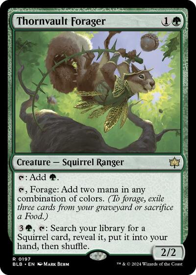 Thornvault Forager (Bloomburrow) Light Play