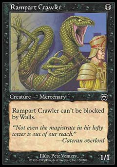 Rampart Crawler (Mercadian Masques) Light Play