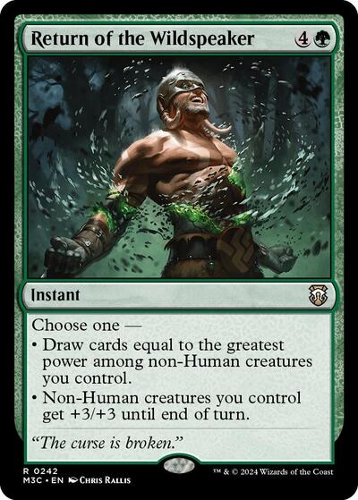 Return of the Wildspeaker (Commander: Modern Horizons 3) Light Play