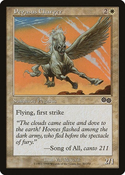 Pegasus Charger (Urza's Saga) Light Play