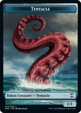 Tentacle / Clue Double-sided Token (Commander: Streets of New Capenna) Light Play