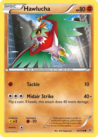 Hawlucha (XY Roaring Skies) Medium Play