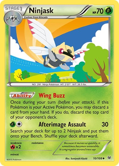 Ninjask (XY Roaring Skies) Medium Play