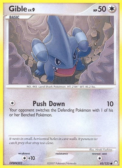 Gible (Mysterious Treasures) Medium Play