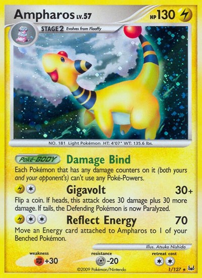 Ampharos (Platinum) Damaged / Poor Holofoil