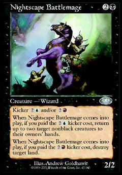Nightscape Battlemage (Planeshift) Light Play