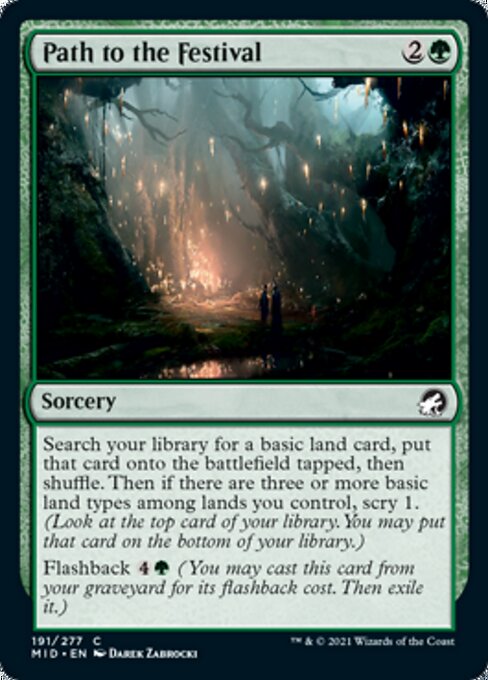 Path to the Festival (Innistrad: Midnight Hunt) Light Play