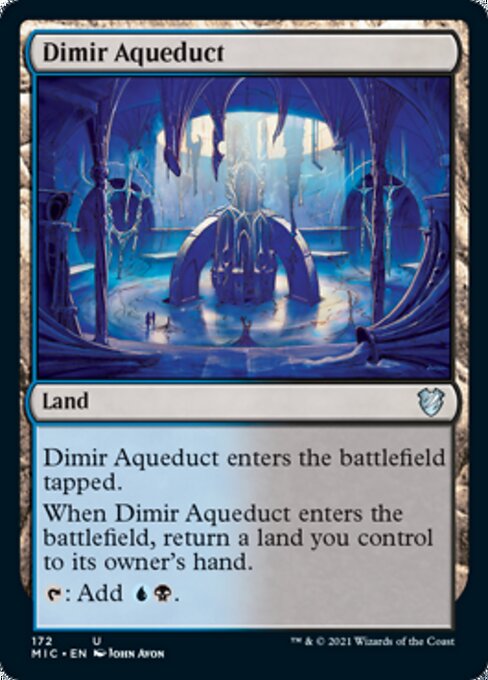 Dimir Aqueduct (Commander 2021 Midnight Hunt) Light Play