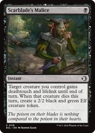 Scarblade's Malice (Lorwyn Eclipsed) Light Play Foil
