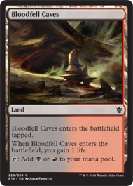 Bloodfell Caves (Khans of Tarkir) Medium Play