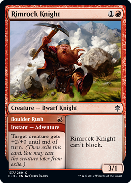 Rimrock Knight (Throne of Eldraine) Light Play