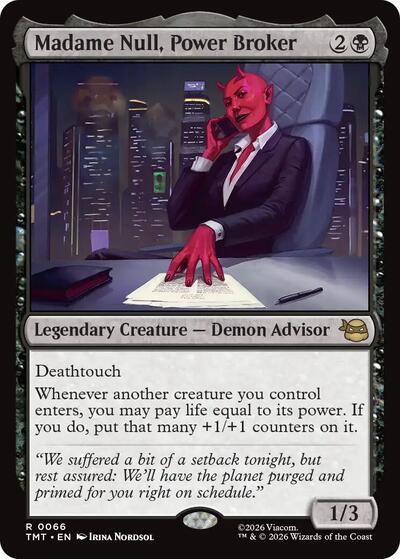 Madame Null, Power Broker (Teenage Mutant Ninja Turtles) Light Play