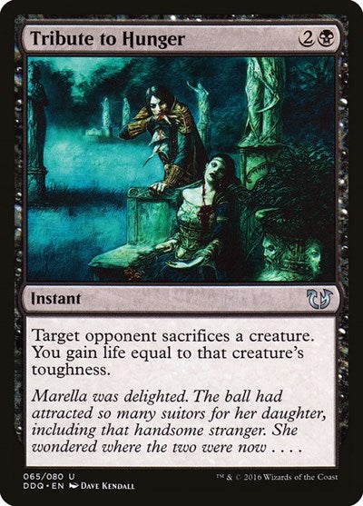 Tribute to Hunger (Duel Decks: Blessed vs Cursed) Damaged / Poor