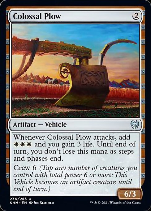 Colossal Plow (Kaldheim) Light Play