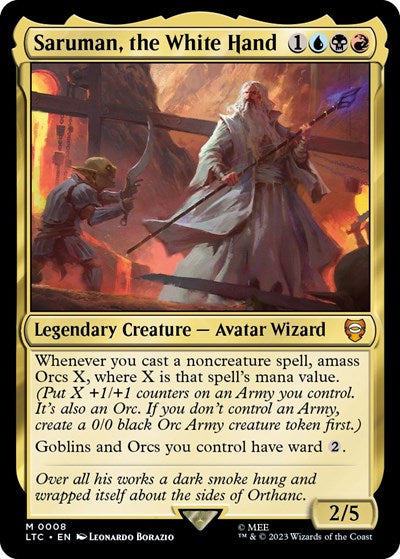 Saruman, the White Hand (Commander: The Lord of the Rings: Tales of Middle-earth) Light Play Foil