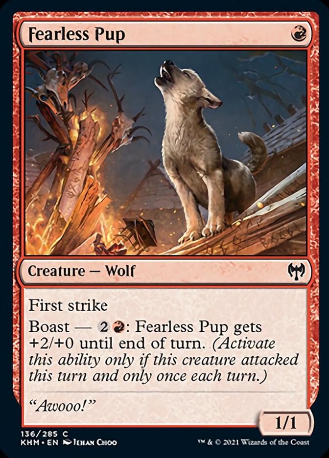 Fearless Pup (Kaldheim) Light Play