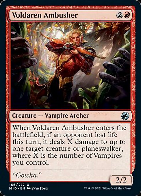 Voldaren Ambusher (Innistrad: Midnight Hunt) Light Play
