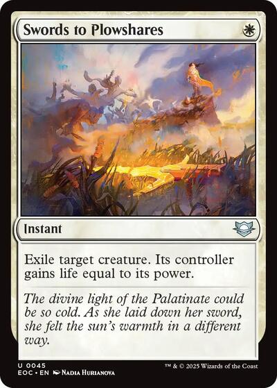 Swords to Plowshares (Commander: Edge of Eternities) Light Play