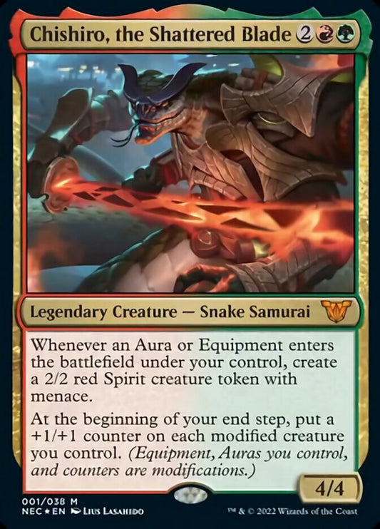 Chishiro, the Shattered Blade (Commander: Kamigawa: Neon Dynasty) Light Play Foil