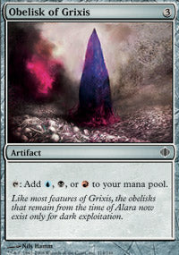 Obelisk of Grixis (Shards of Alara) Light Play