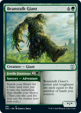 Beanstalk Giant (Commander 2020 Zendikar Rising) Light Play