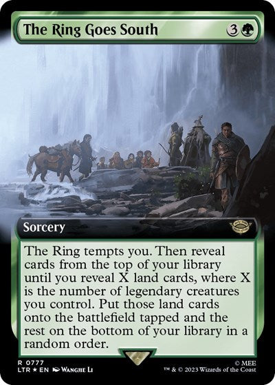 The Ring Goes South (Extended Art) (Surge Foil) (Universes Beyond: The Lord of the Rings: Tales of Middle-earth) Light Play Foil