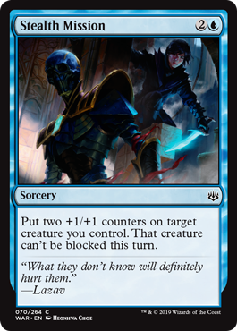 Stealth Mission (War of the Spark) Light Play Foil