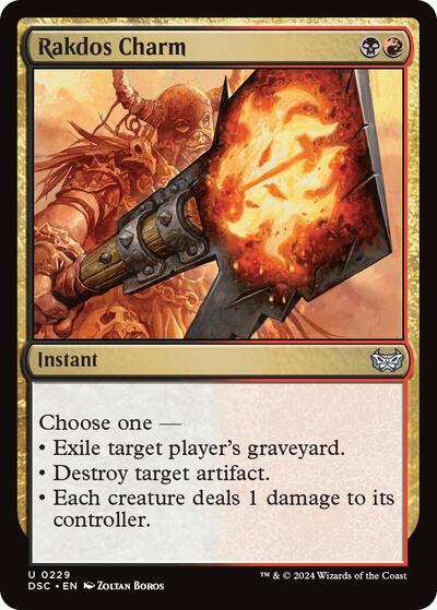 Rakdos Charm (Commander: Duskmourn: House of Horror) Light Play