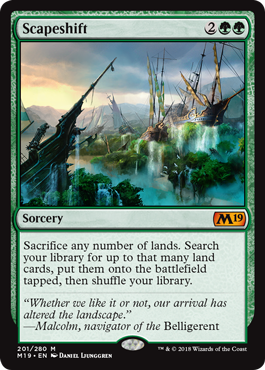 Scapeshift (Magic 2019 Core Set) Light Play