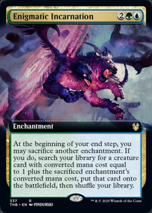 Enigmatic Incarnation (Extended Art) (Theros Beyond Death) Light Play Foil