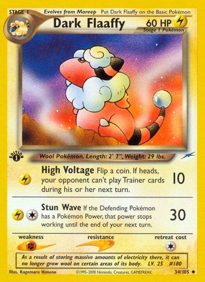 Dark Flaaffy (Neo Destiny) Damaged / Poor 1st Edition