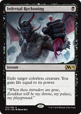 Infernal Reckoning (Magic 2019 Core Set) Light Play