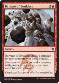 Barrage of Boulders (Khans of Tarkir) Light Play