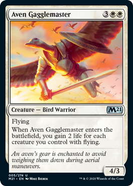 Aven Gagglemaster (Magic 2021 Core Set) Light Play