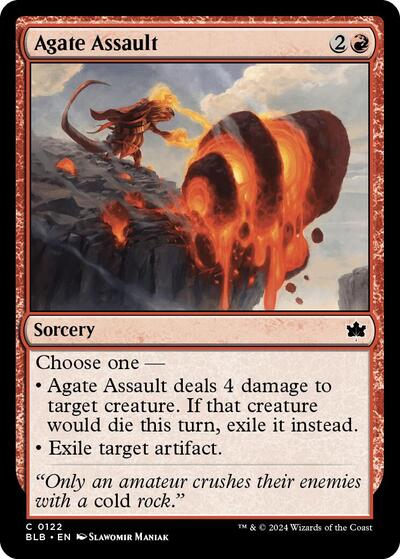 Agate Assault (Bloomburrow) Light Play Foil